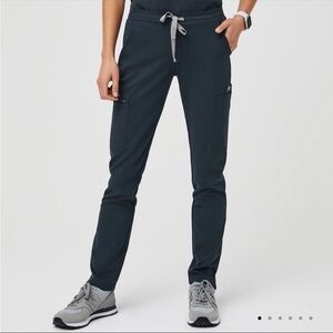 FIGS Yola Skinny Scrub Pants Dark Harbor (Dark Teal) Size XS